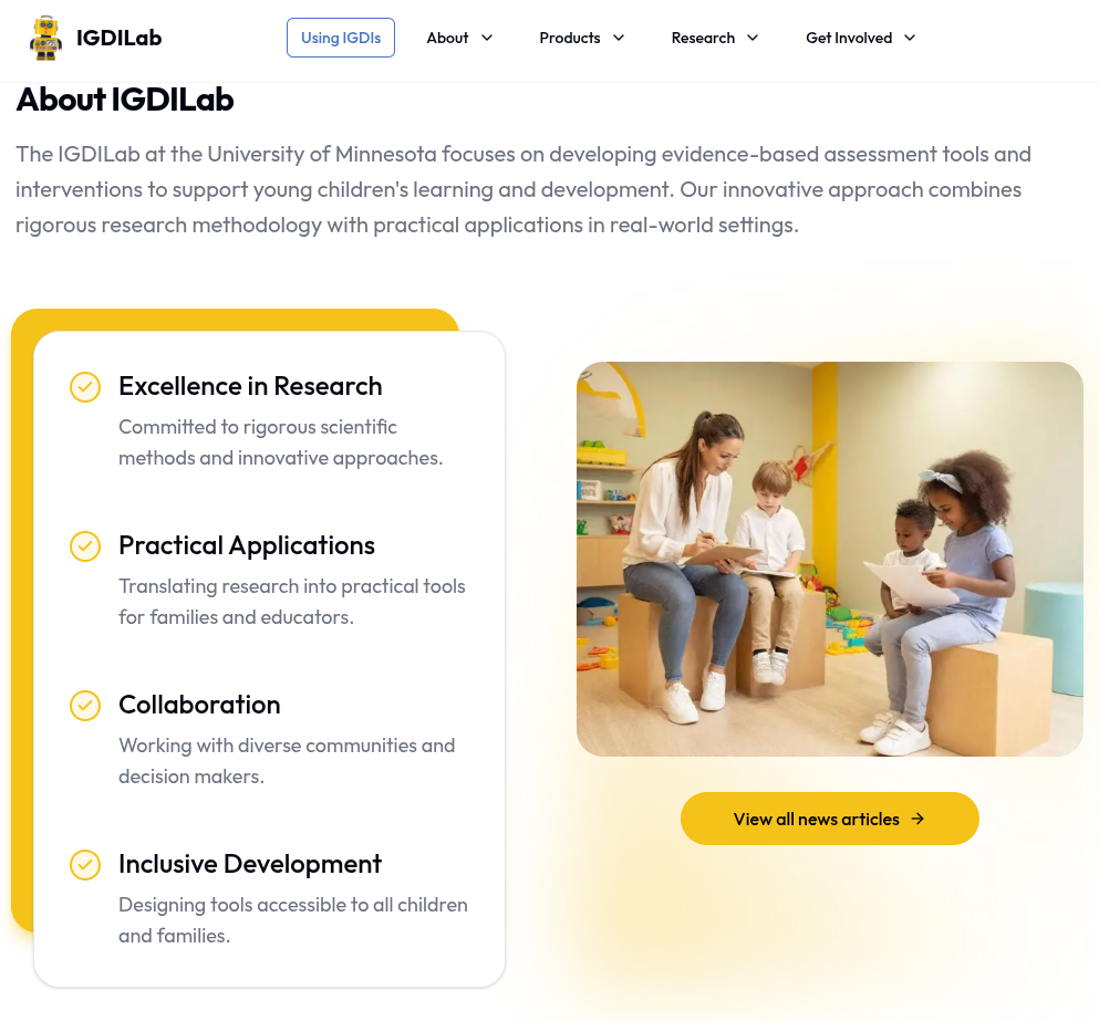 IGDILab Website preview